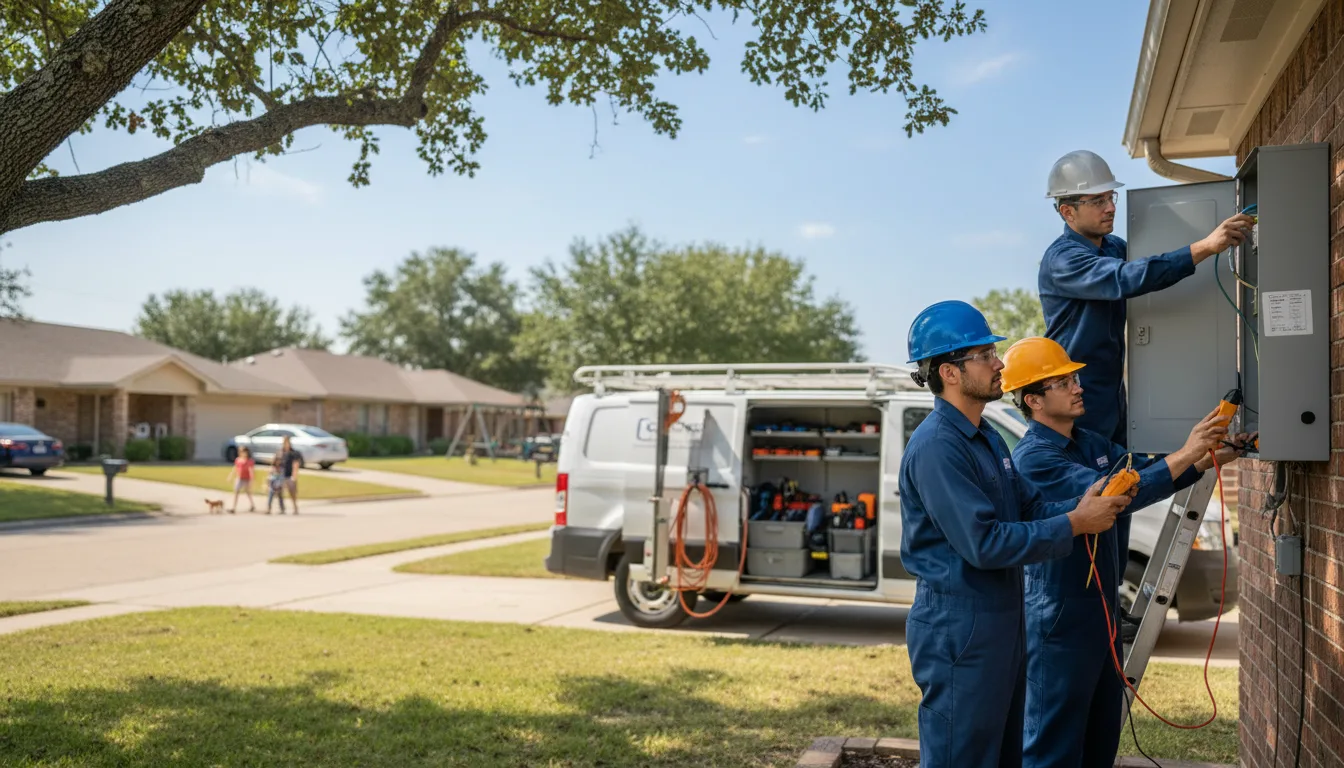 Certified electrician providing emergency electrical services in Cushing, MN